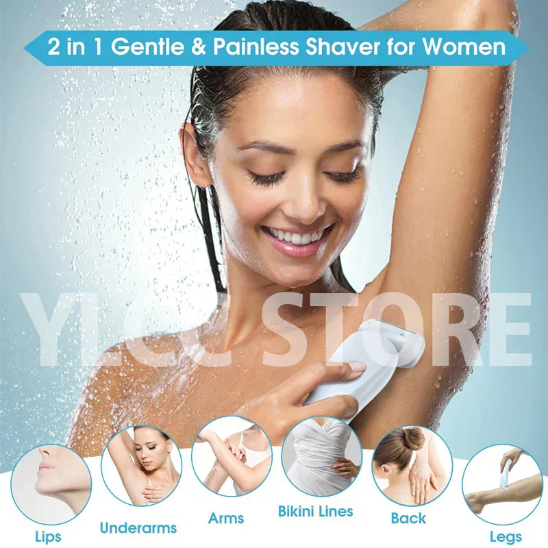 SmoothGlide Women’s Electric Razor – Painless & Rechargeable