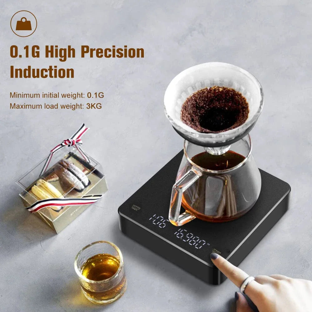 Digital Coffee Scale with Timer LED